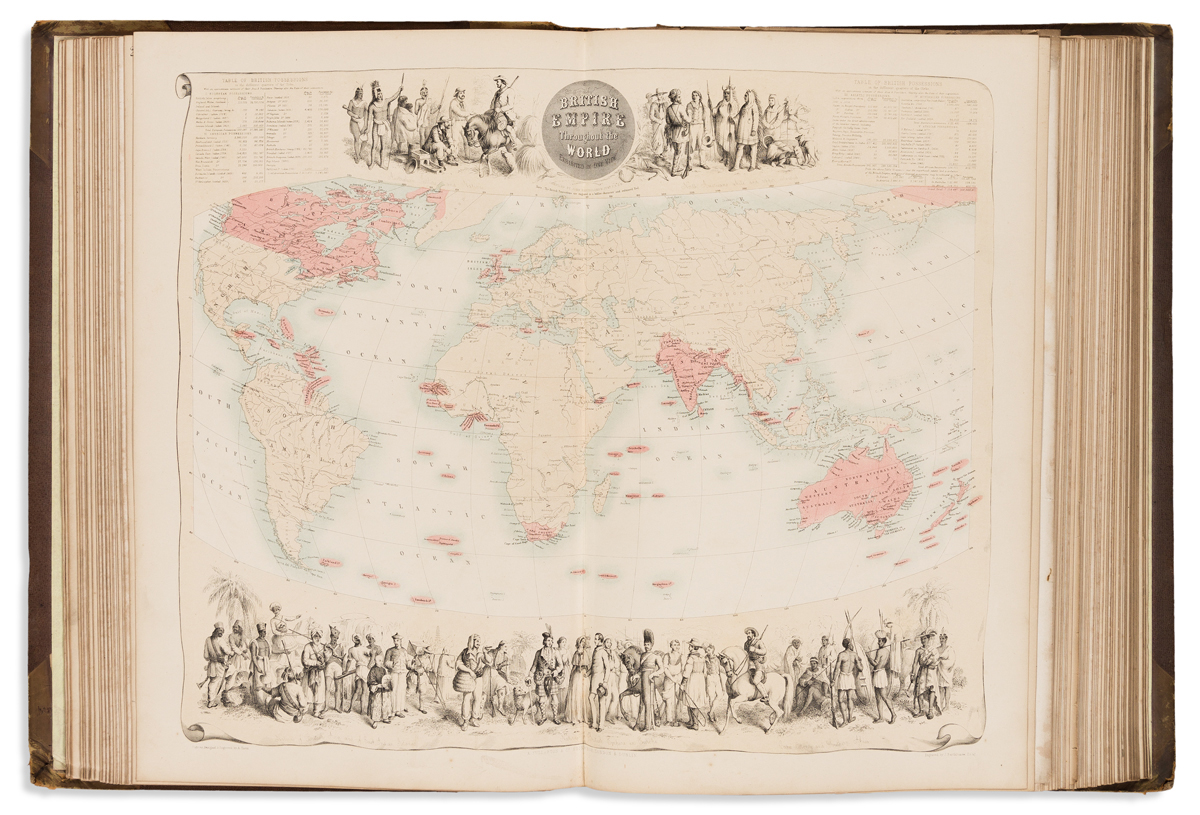 FULLARTON, ARCHIBALD; and SHAW, NORTON. The Royal Illustrated Atlas of Modern Geography.